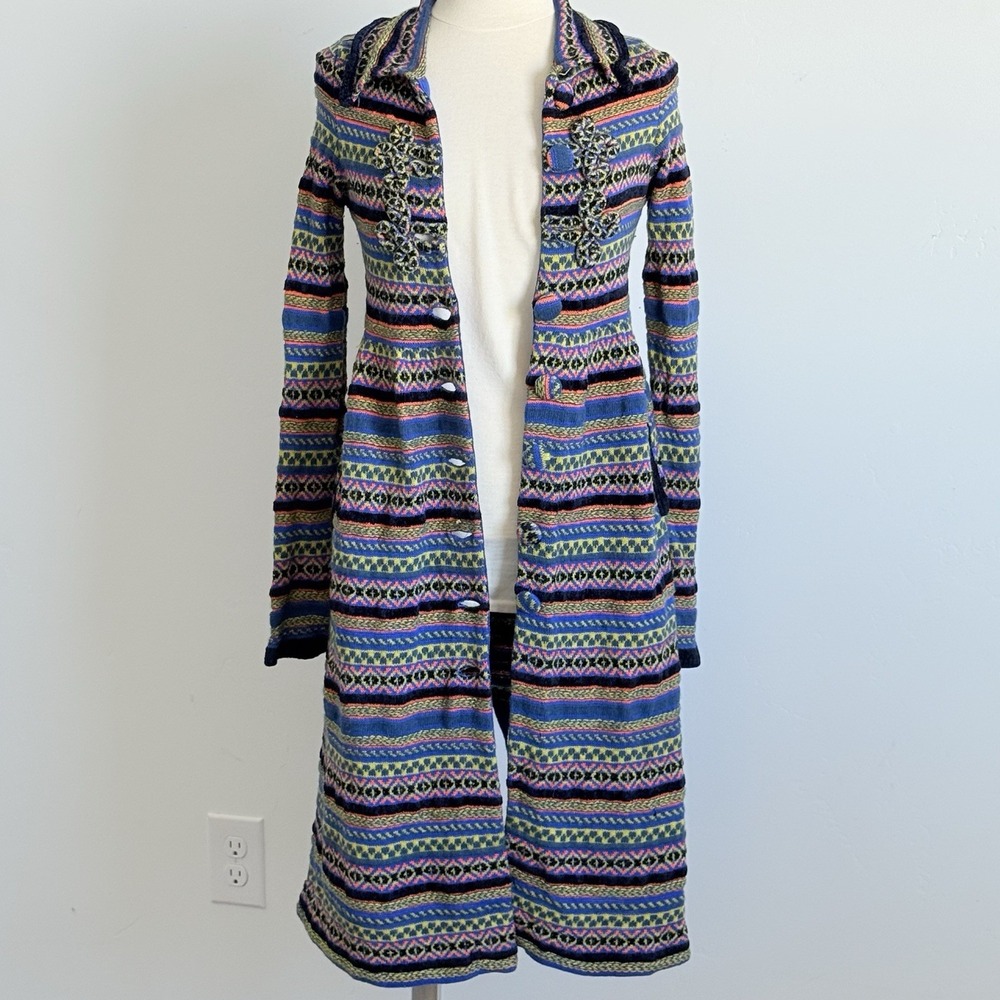Sleeping On Snow Duster Sweater Knit Coat Woman S Anthropologie Festival Bold